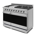 Thor Kitchen Stainless Steel Freestanding Professional Double Oven Gas Range|Gordon Ramsay Series (7 cu.ft.)- RSG48E