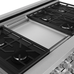 Thor Kitchen Stainless Steel Freestanding Professional Double Oven Gas Range|Gordon Ramsay Series (7 cu.ft.)- RSG48E
