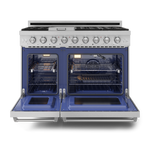 Thor Kitchen Stainless Steel Freestanding Professional Double Oven Gas Range|Gordon Ramsay Series (7 cu.ft.)- RSG48E