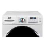 L2 White Front Load Washer (5.2 Cu. Ft) & White Electric Dryer (8.0 Cu. Ft) - LF52N3AWW/LE52N3AWW