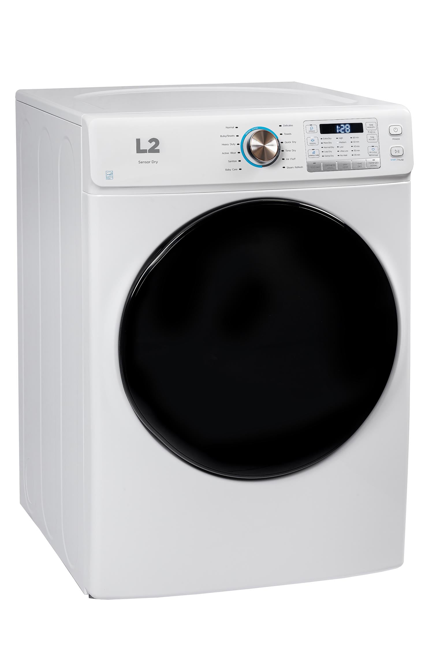 L2 White Electric Dryer (8.0 Cu. Ft) - LE52N3AWW | Leon's