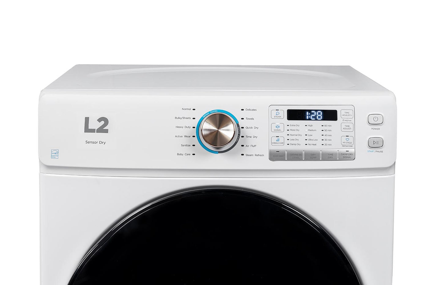 L2 White Front Load Washer (5.2 Cu. Ft) & White Electric Dryer (8.0 Cu. Ft) - LF52N3AWW/LE52N3AWW