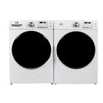 L2 White Front Load Washer (5.2 Cu. Ft) & White Electric Dryer (8.0 Cu. Ft) - LF52N3AWW/LE52N3AWW