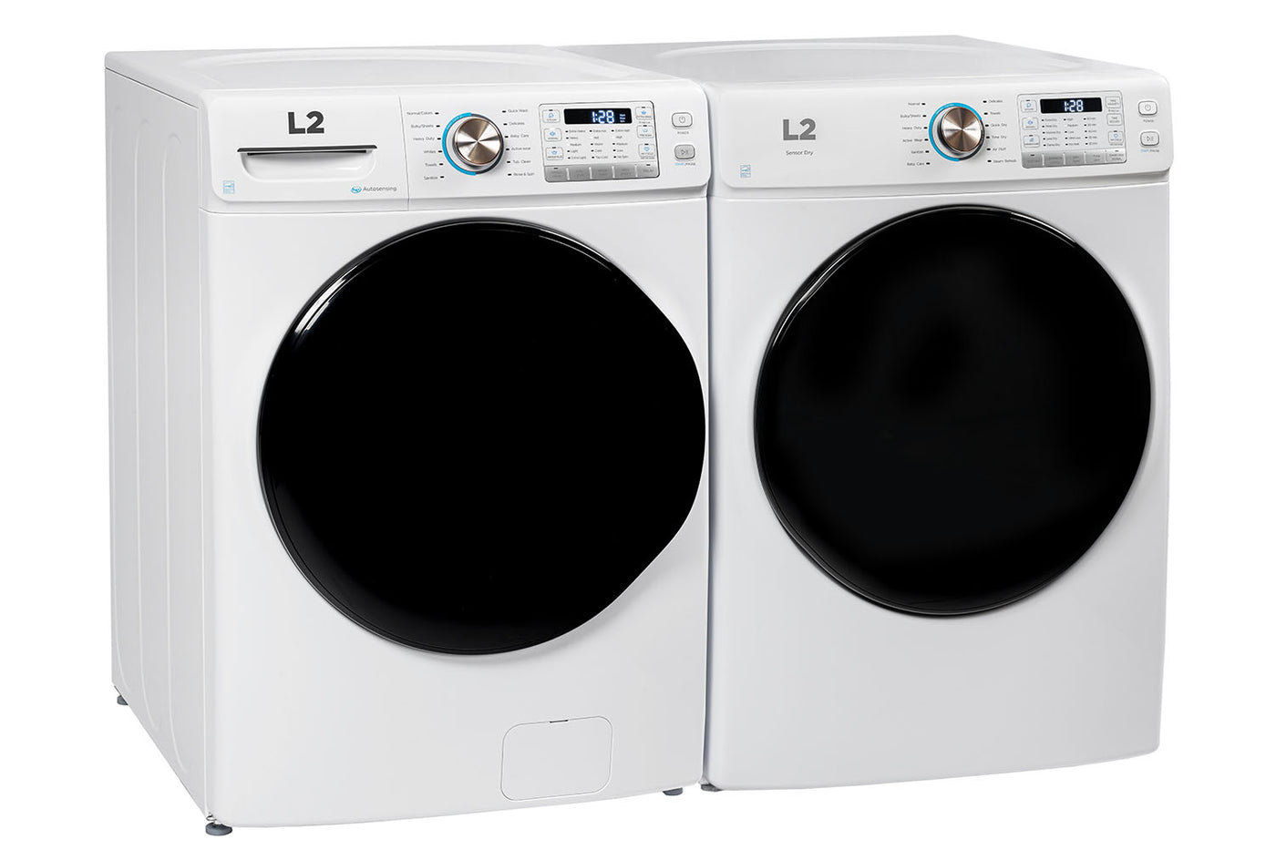 L2 White Front Load Washer (5.2 Cu. Ft) & White Electric Dryer (8.0 Cu. Ft) - LF52N3AWW/LE52N3AWW