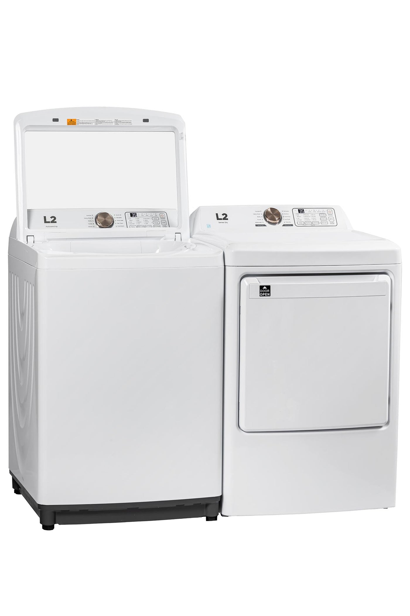 L2 White Top Load Washer with French Display (5.2 Cu. Ft) - LT52N1BWWCFR