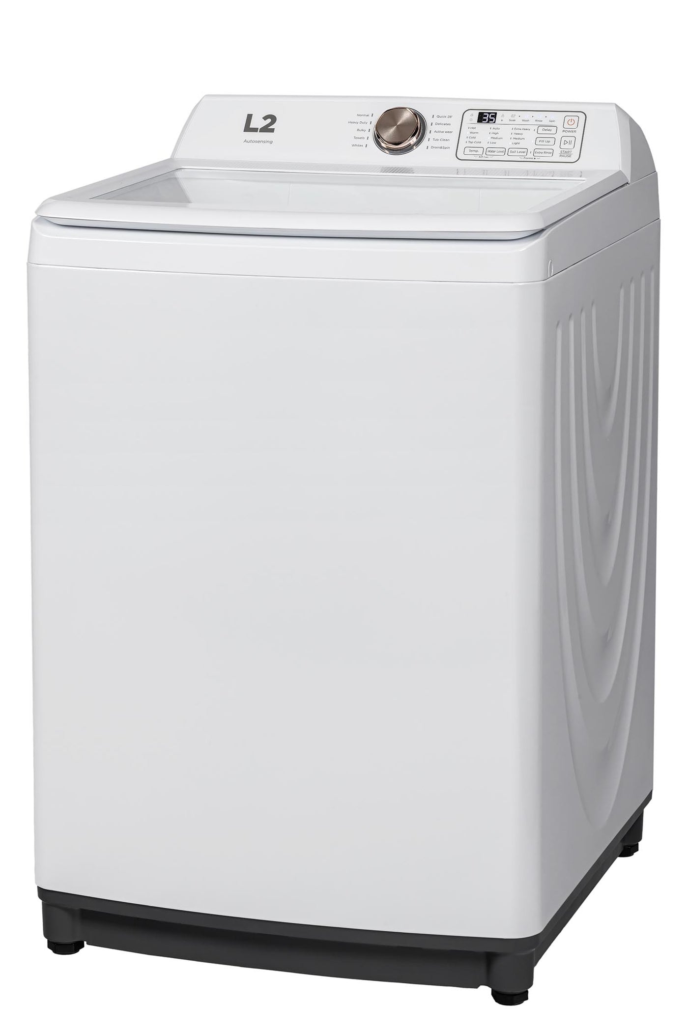 L2 White Top Load Washer with French Display (5.2 Cu. Ft) - LT52N1BWWCFR