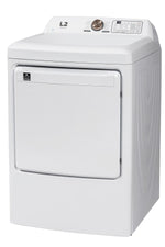 L2 White Electric Dryer (7.5 Cu. Ft) - LE52N1BWWC