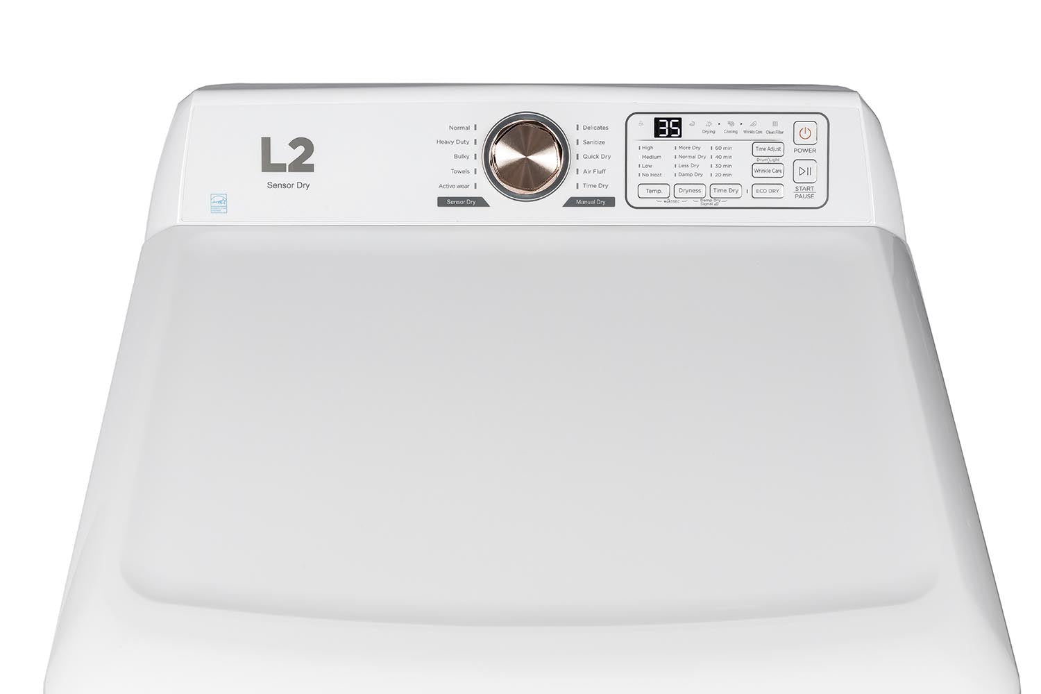L2 White Electric Dryer (7.5 Cu. Ft) - LE52N1BWWC