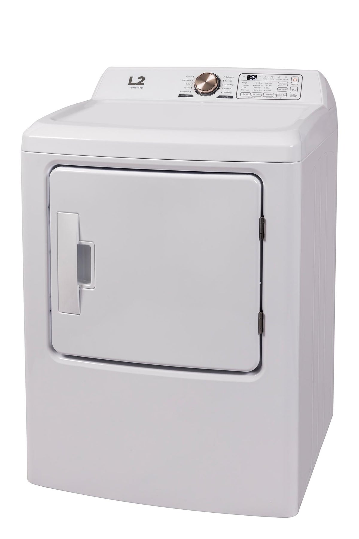 L2 White Electric Dryer (6.7 Cu. Ft) LE43A3AWW Leon's