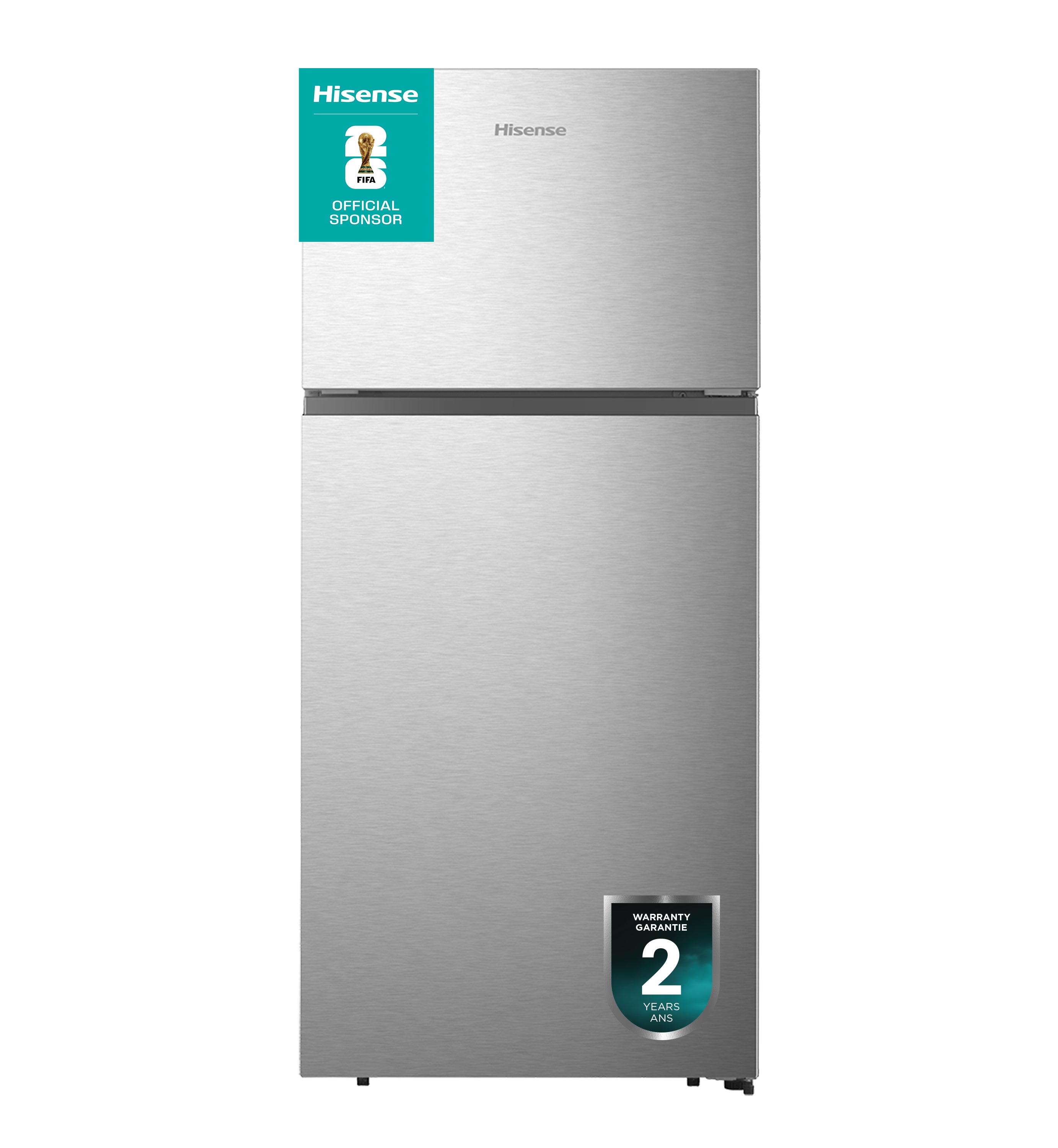 Hisense 30" 18 Cu. Ft. Fingerprint Resistant Silver Top-Freezer Refrigerator - RT18A2FSD--