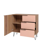 Velling 35" Sideboard - Brown/Pink