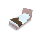 Stege Twin Bed - Blush with Black Legs