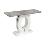 Salentino Sofa Table - Antique White and Grey