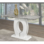 Salentino Sofa Table - Antique White and Grey
