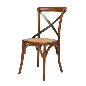 Blagardsgade Rattan Dining Chair Set - Brown - Set of 2