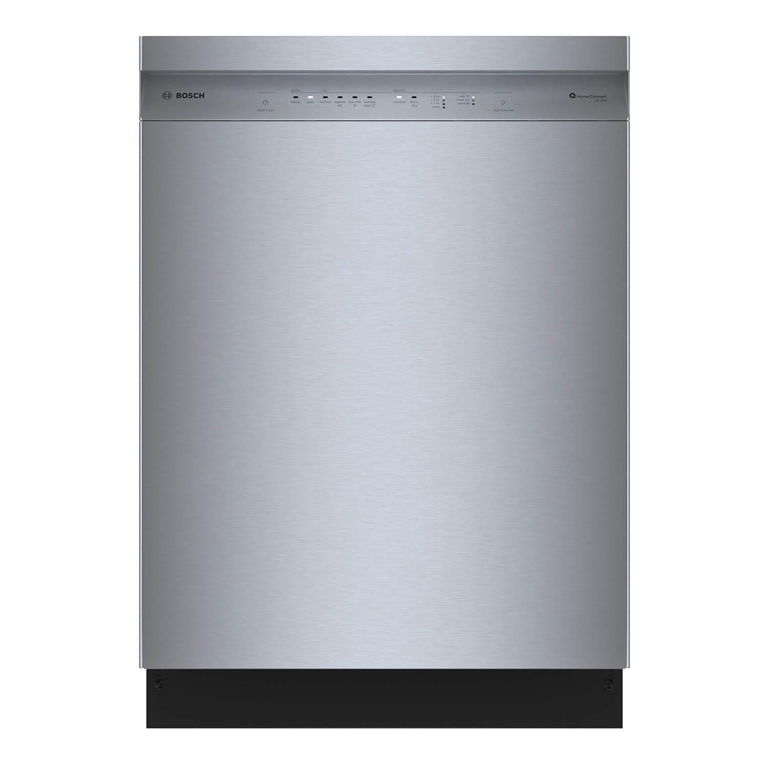 Bosch Stainless Steel Anti Fingerprint 24" Smart Dishwasher with Home Connect, Third Rack - SHE5AE75N