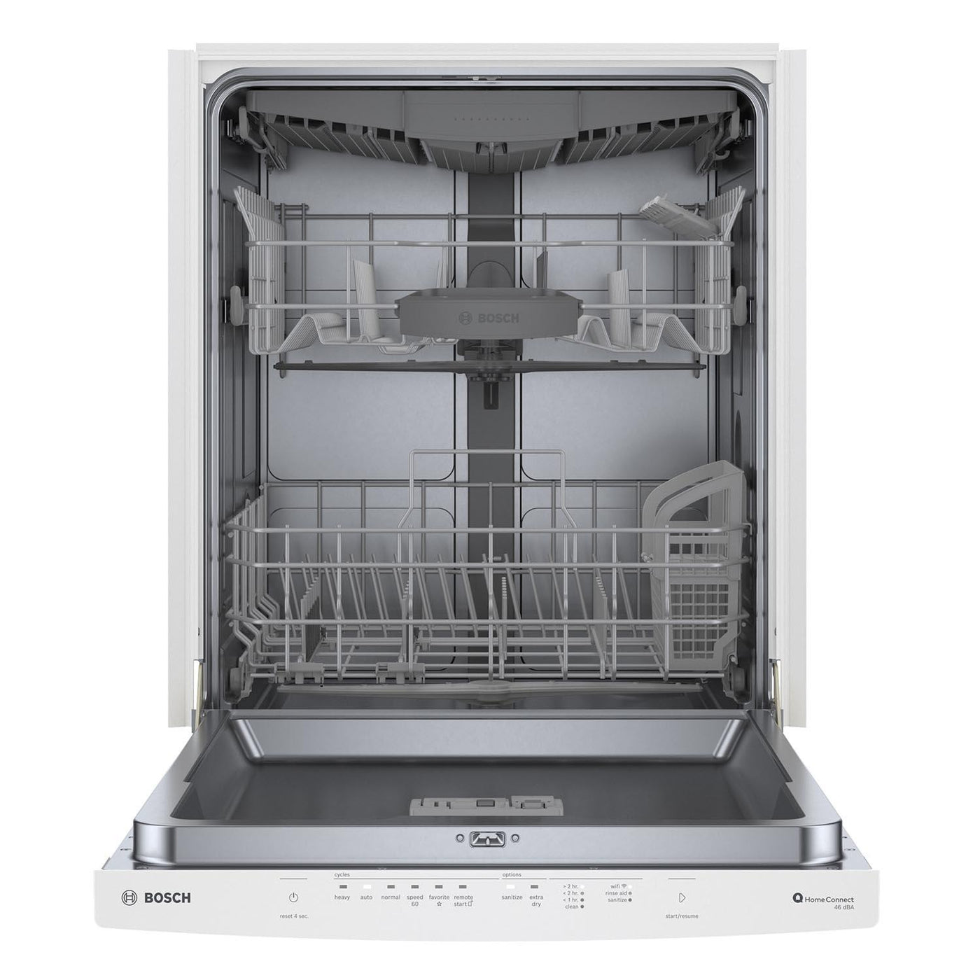 Bosch White 24" Smart Dishwasher with Home Connect, Third Rack - SHS53CM2N