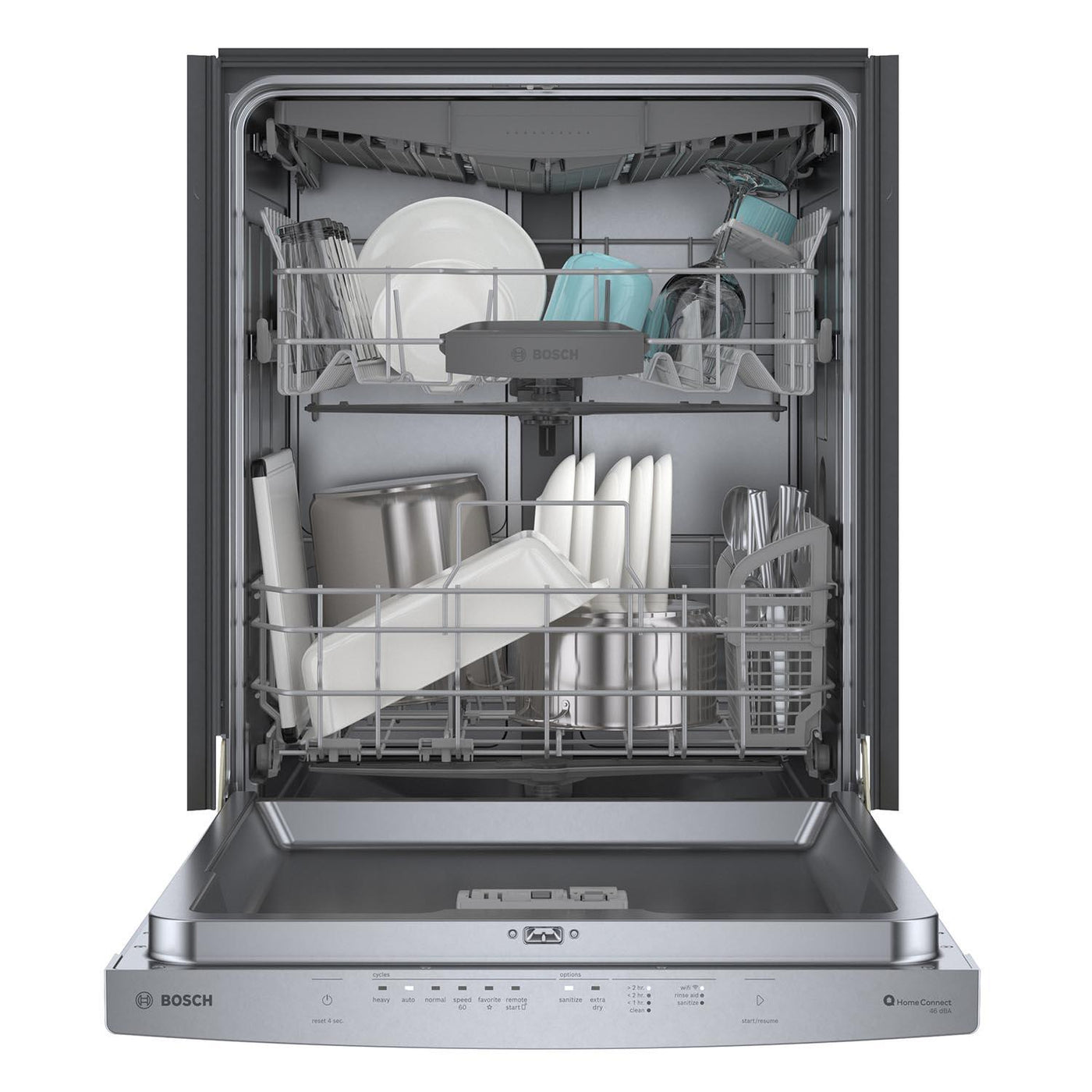 Bosch Stainless Steel 24" Smart Dishwasher with Home Connect, Third Rack - SHS53CM5N