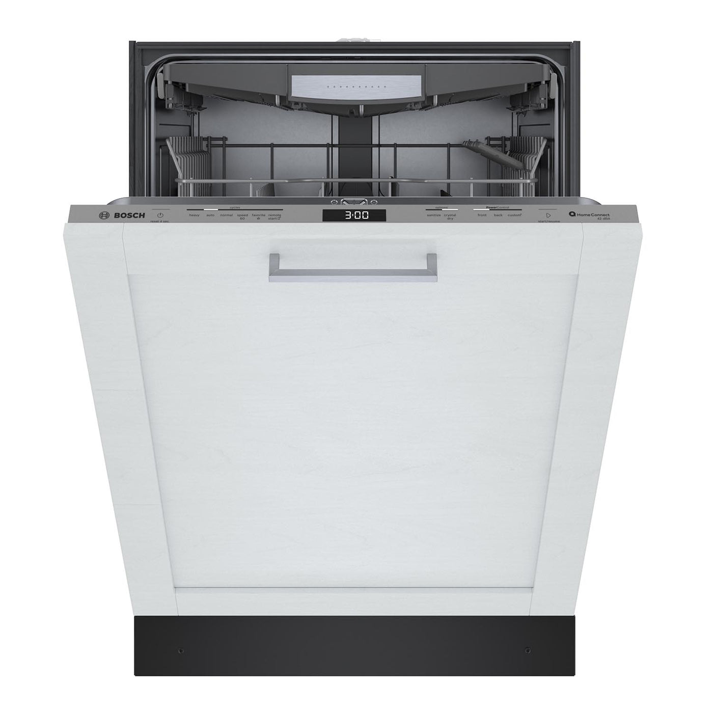 Dishwasher That Accepts Custom Panel Bosch Custom Panel 24" Smart Dishwasher with Home Connect, Third Rack