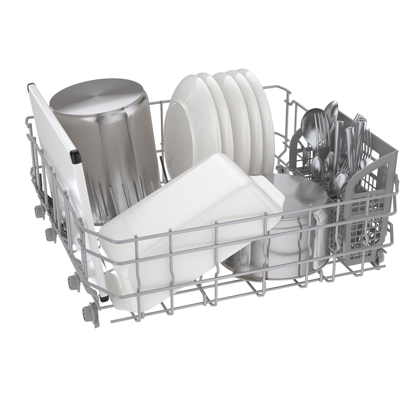 Bosch White 24" Smart Dishwasher with Home Connect, Third Rack - SHX5AEM2N
