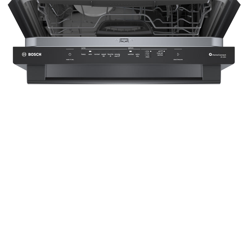 Bosch Black Stainless Steel Anti Fingerprint 24" Smart Dishwasher with