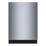 Bosch Stainless Steel Anti Fingerprint 24" Smart Dishwasher with Home Connect, Third Rack - SHX5AEM5N