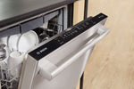 Bosch Stainless Steel Anti Fingerprint 24" Smart Dishwasher with Home Connect, Third Rack - SHX5AEM5N