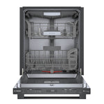Bosch Black Stainless Steel 24" Smart Dishwasher with Home Connect, Third Rack - SHX78CM4N