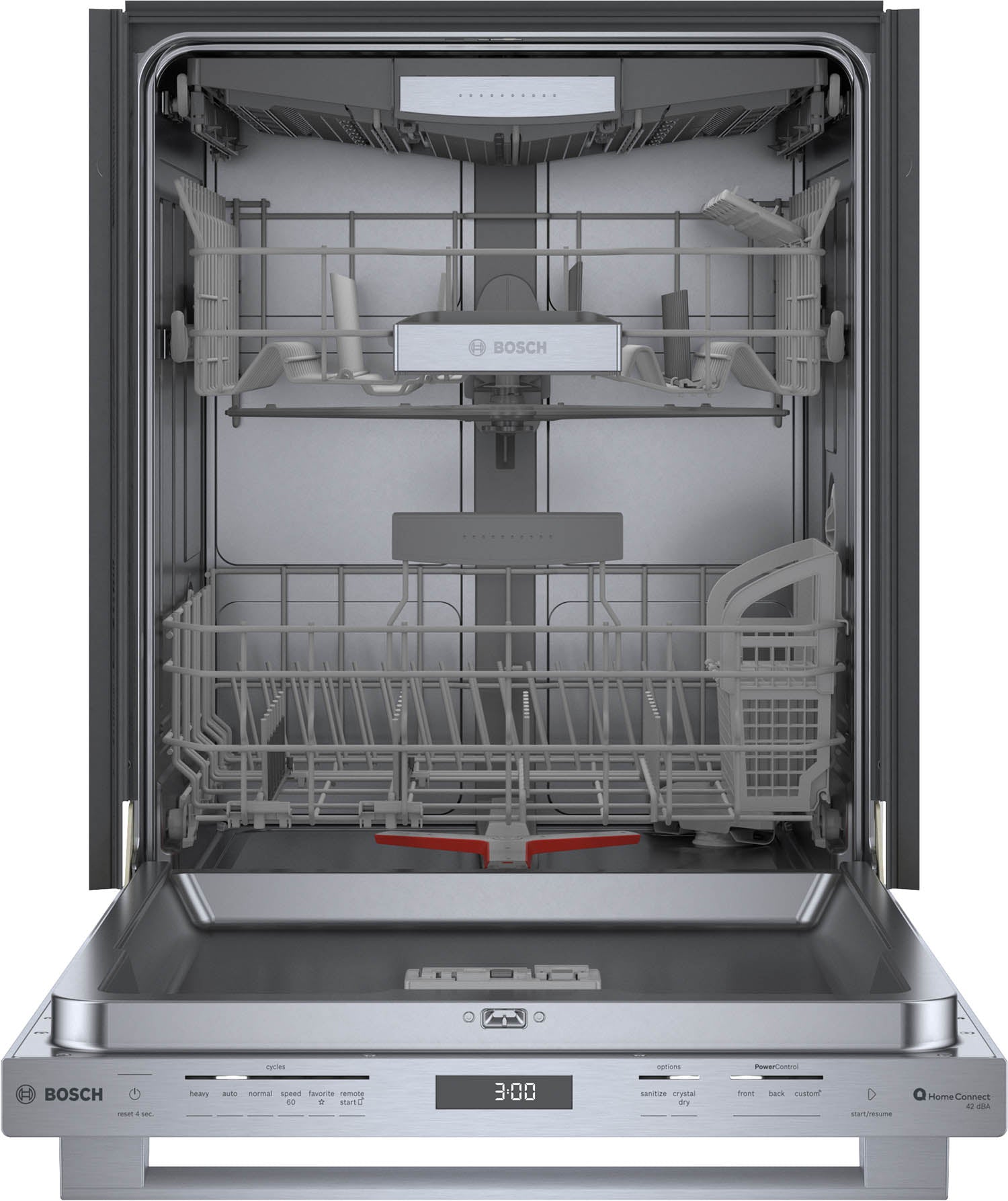 Bosch Stainless Steel 24" Smart Dishwasher with Home Connect, Third Rack - SHX78CM5N