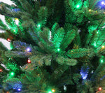 Silvan 7ft Forest Green Pine LED Pre-lit Christmas Tree - Warm White/Multi-coloured