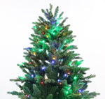 Silvan 7ft Forest Green Pine LED Pre-lit Christmas Tree - Warm White/Multi-coloured