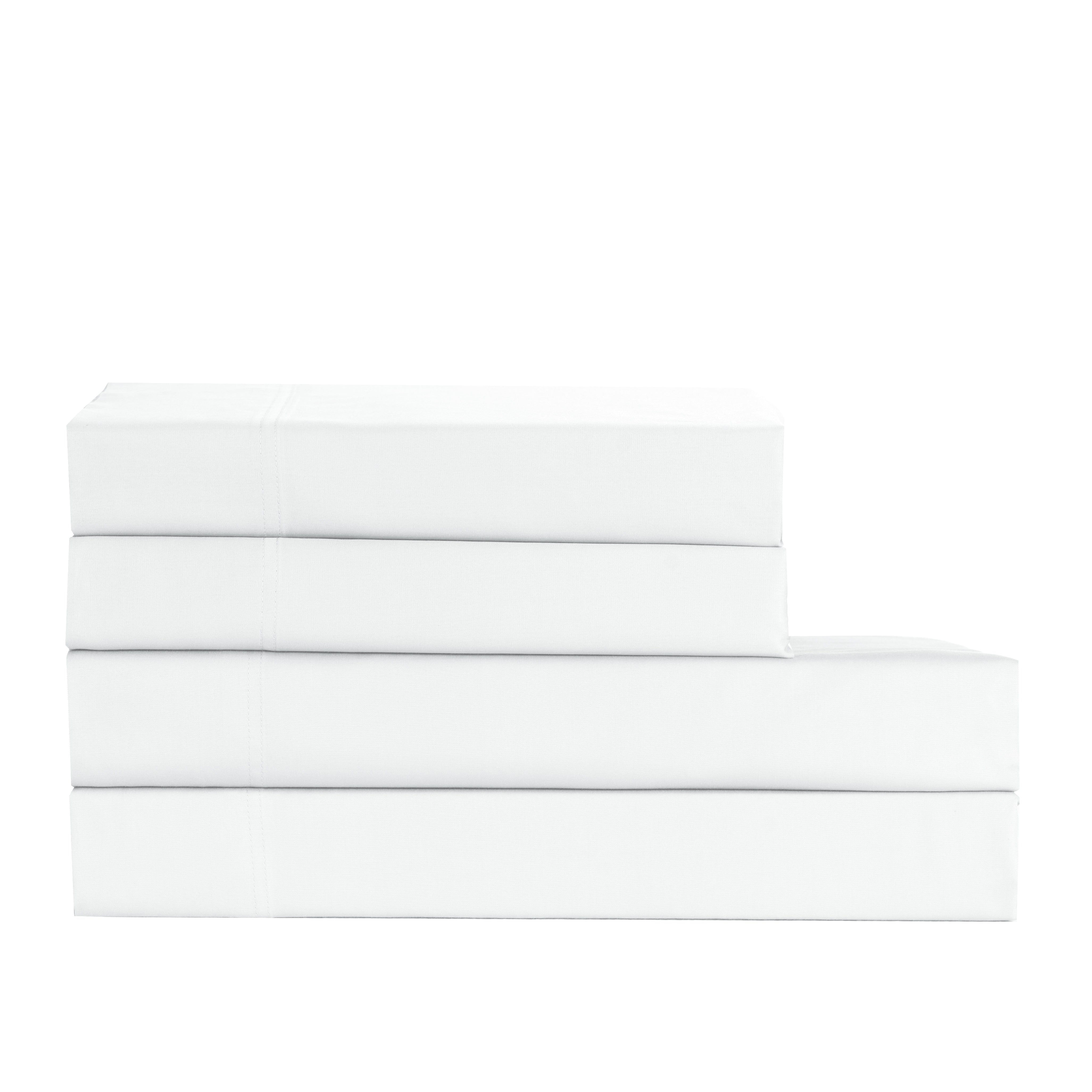 Cotton House Twin Bamboo Sheet Set - White
