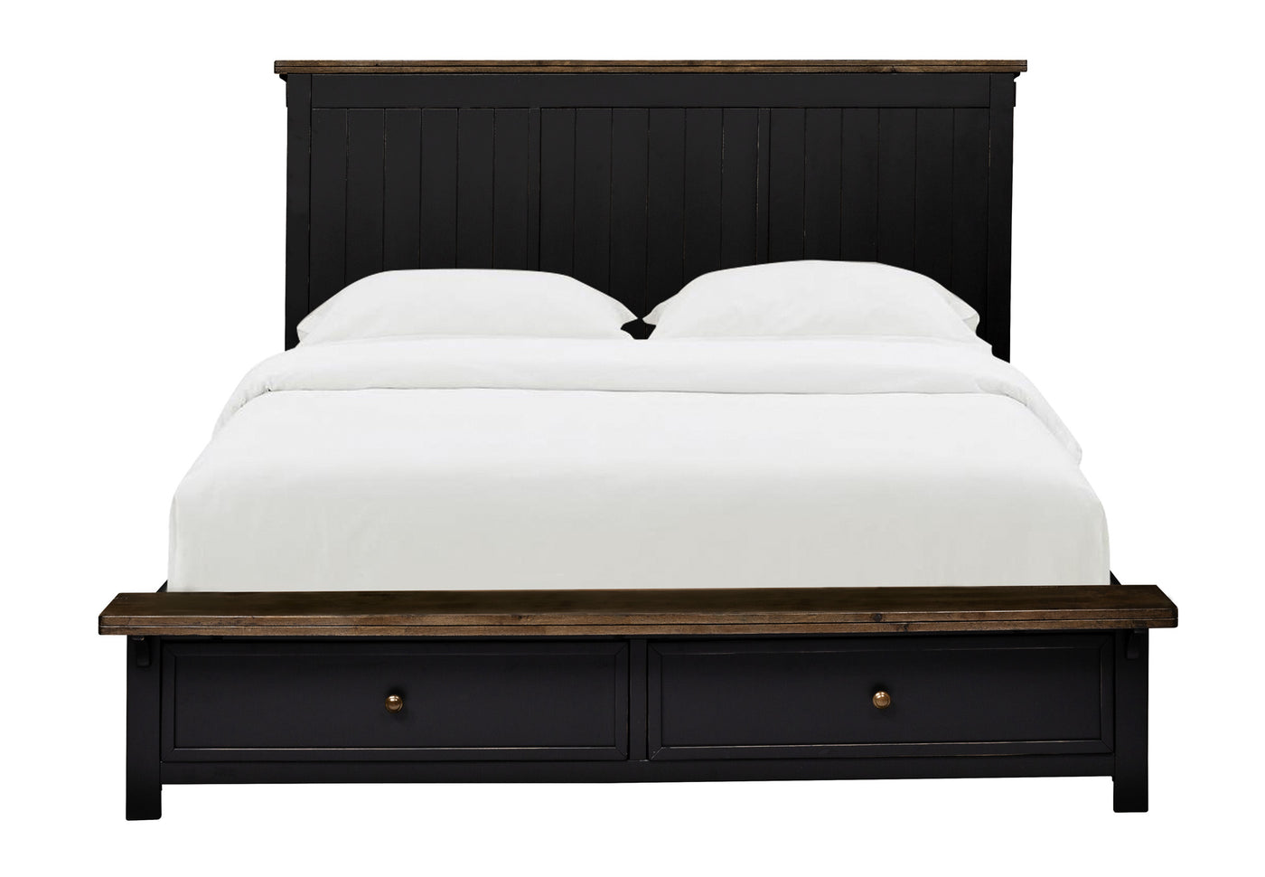 Stormy Ridge 3 - Piece King Storage Bed - Slate Black, Chicory