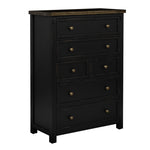 Stormy Ridge 6 Drawer Chest - Slate Black, Chicory