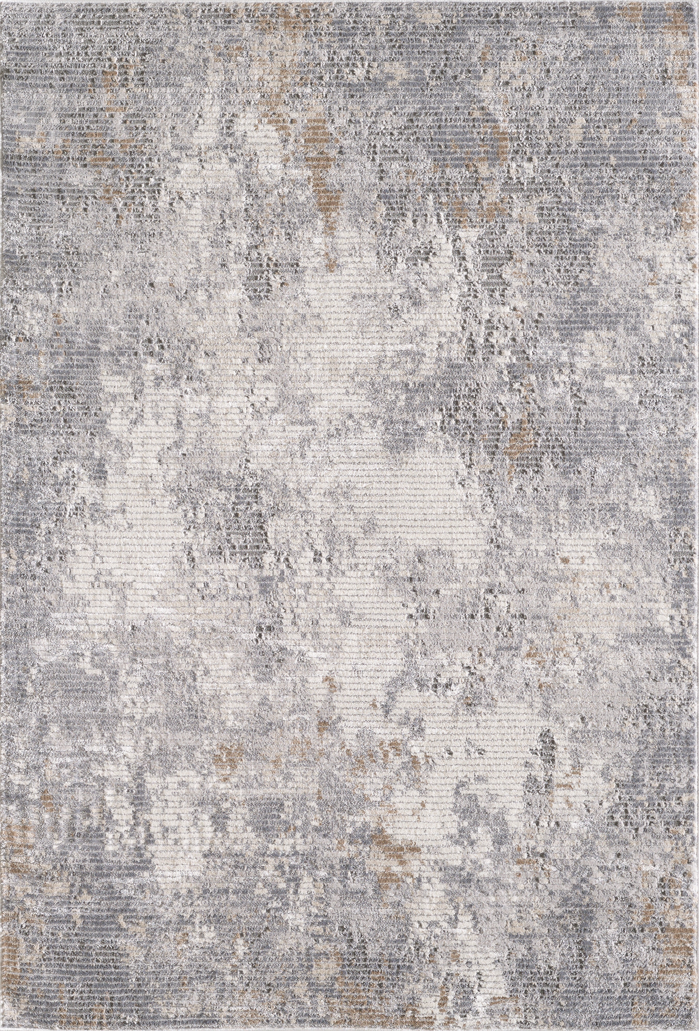 Merinos Symphony 6'6" x 9'5" Area Rug with Underpad - Grey