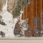 Rustic Garden 7'10" x 10'2" Warm Toned Floral Print Area Rug - Cream