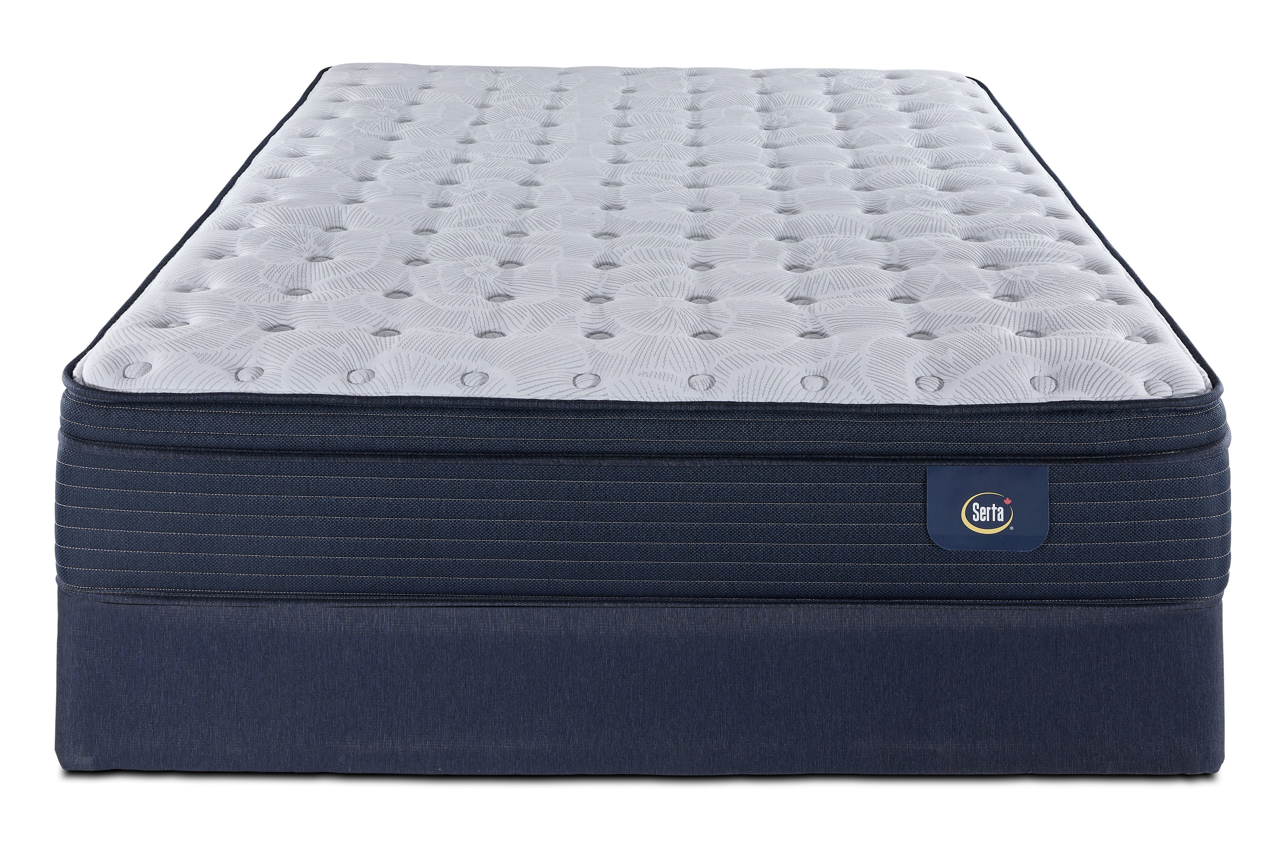 Serta Prosper Firm Euro Top Full Mattress and Boxspring Set