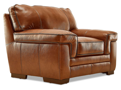 Stampede Leather Chair - Chestnut