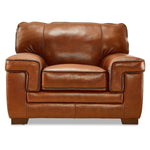 Stampede Leather Chair - Chestnut