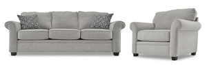 Duffield Sofa and Chair Set - Smoke