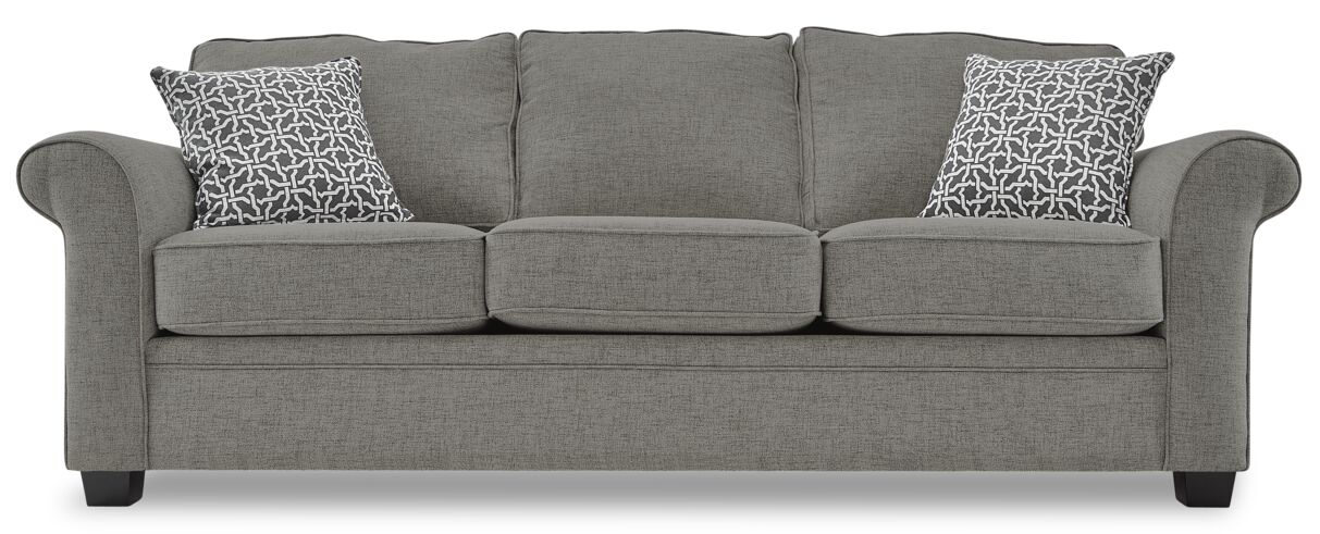 Duffield Sofa and Loveseat Set - Charcoal