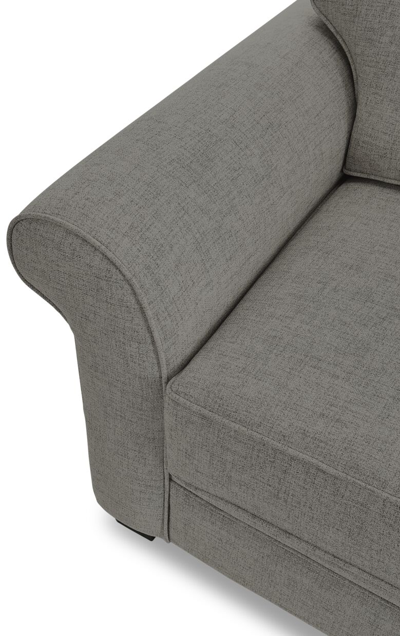 Duffield Sofa and Loveseat Set - Charcoal