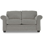 Duffield Sofa and Loveseat Set - Charcoal