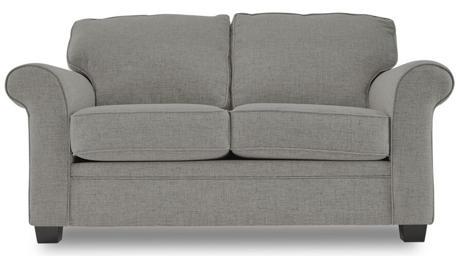 Duffield Sofa and Loveseat Set - Charcoal