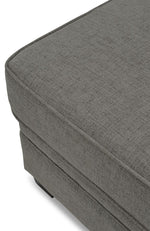 Duffield Rectangular Ottoman - Sutton Charcoal
