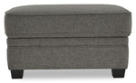 Duffield Rectangular Ottoman - Sutton Charcoal