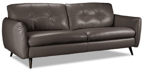 Carlino Leather Sofa - Grey