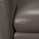 Carlino Leather Chair - Grey