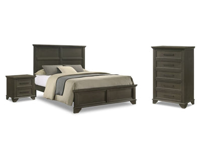 Abigail 5-Piece Queen Bedroom Package - Grey