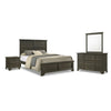 Abigail 6-Piece King Bedroom Package - Grey